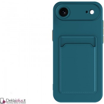 Guminis dėklas su kišenėle - žalias (Apple Iphone Air)